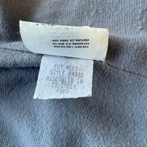 Patagonia Womens Full Zip Windbreaker Jacket Blue/Beige Small Lightweight - Picture 6 of 7